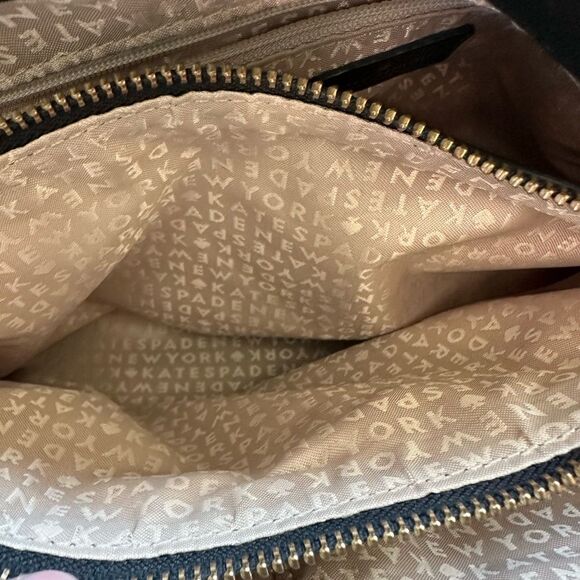 Kate Spade Elena Chelsea Park Coastline Patent Leather Tote Bag Mint and Black - Picture 9 of 12